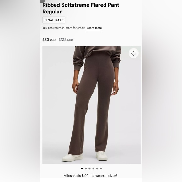 Ribbed Softstreme? Flared Pant *Regular ESPR 8 lululemon - Picture 1 of 7